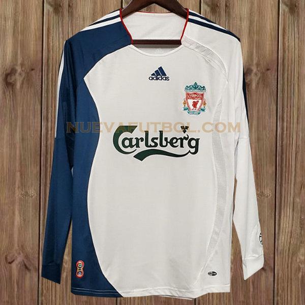 tercera camiseta liverpool 2006-2007 blanco hombre
