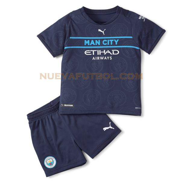 tercera camiseta manchester city 2021 2022 azul niño
