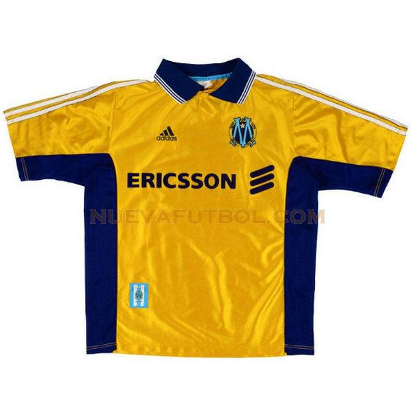 tercera camiseta marsella 1998-1999 amarillo hombre