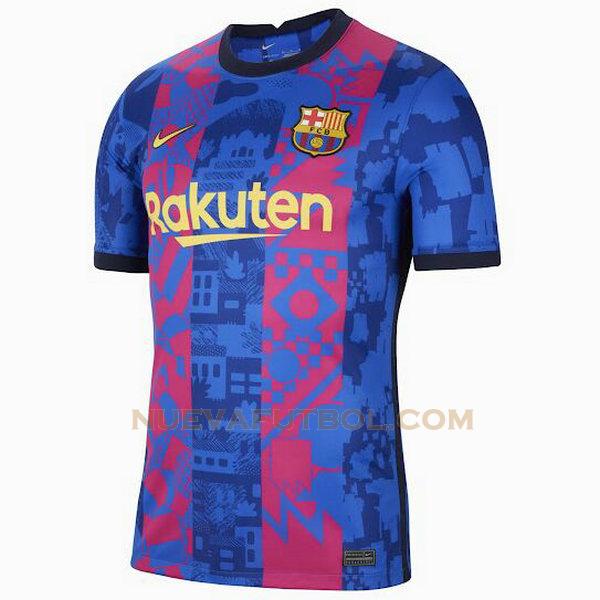 tercera equipacion camiseta barcelona 2021 2022 azul hombre