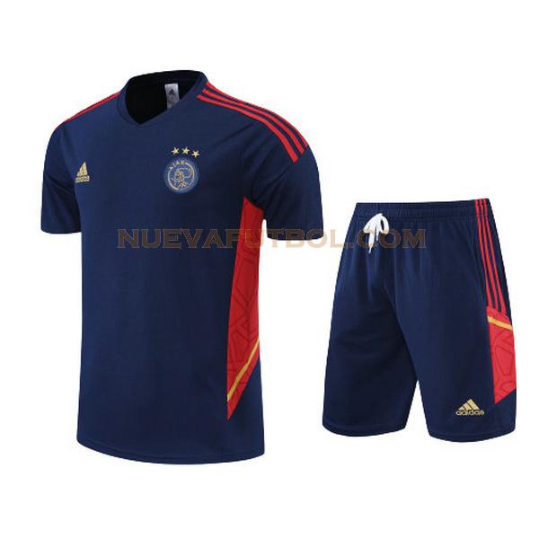 training camiseta ajax conjunto 2022 2023 azul hombre