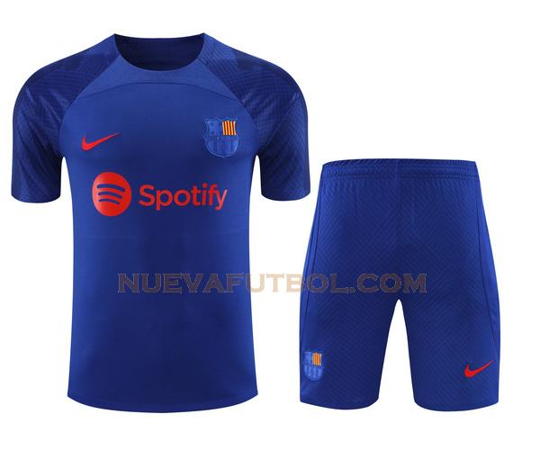 training camiseta barcelona conjunto 2023 2024 azul hombre