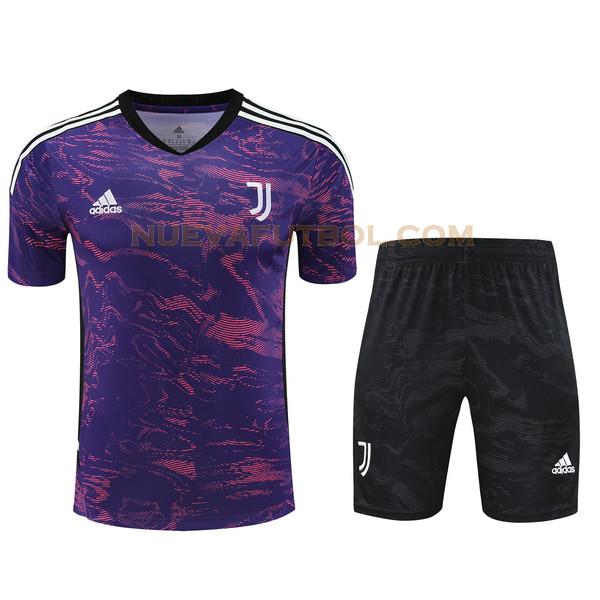 training camiseta juventus conjunto 2023 2024 purple hombre