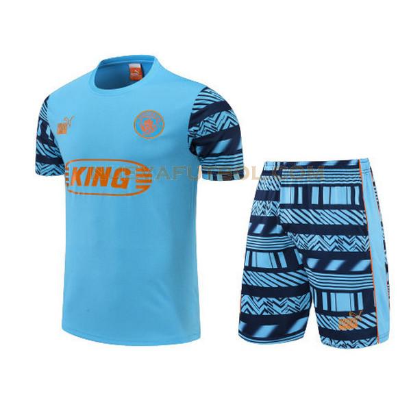 training camiseta manchester city conjunto 2022 2023 azul hombre