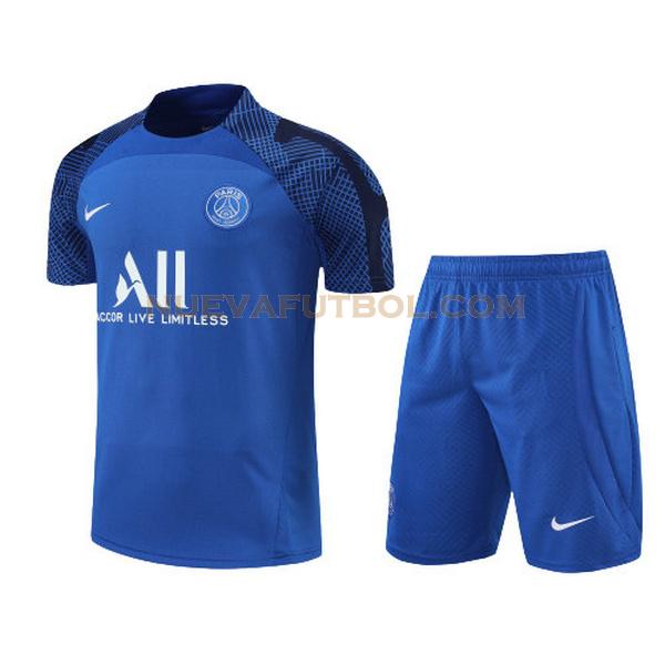 training camiseta paris saint germain conjunto 2022 2023 azul hombre