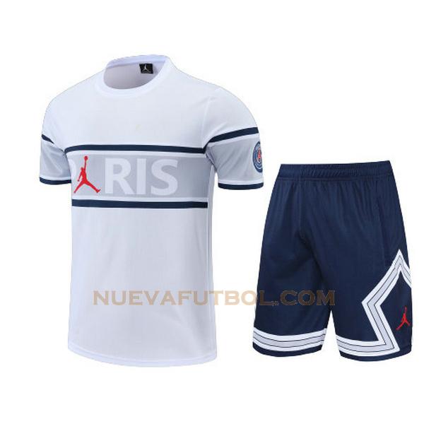 training camiseta paris saint germain conjunto 2022 2023 blanco negro hombre