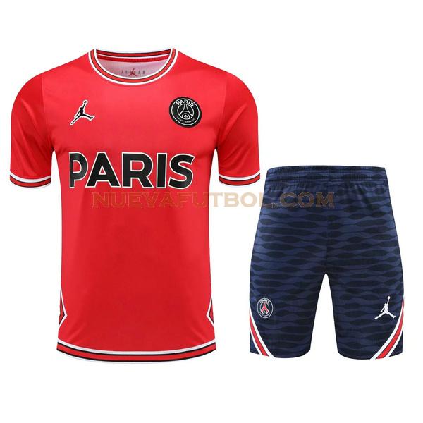 training camiseta paris saint germain conjunto 2022 2023 rojo hombre