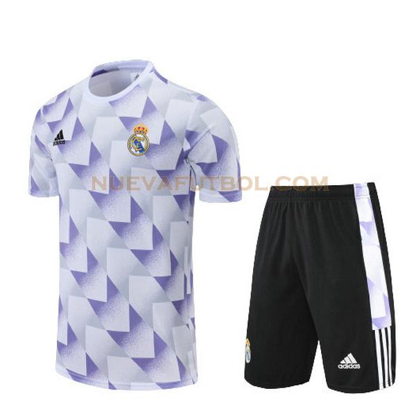training camiseta real madrid conjunto 2022 2023 purpura hombre