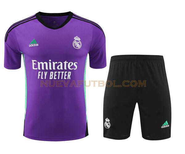 training camiseta real madrid conjunto 2023 2024 purple hombre