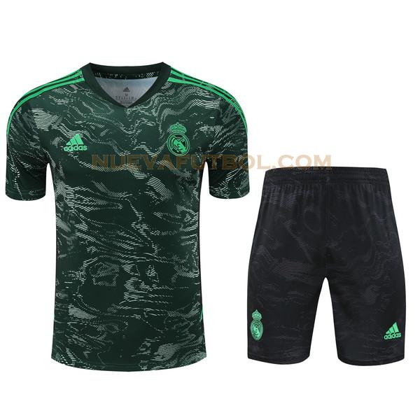 training camiseta real madrid conjunto 2023 2024 verde hombre