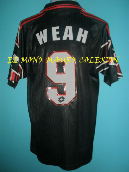 tercera equipacion camisetas futbol AC Milan baratas 1997 retro