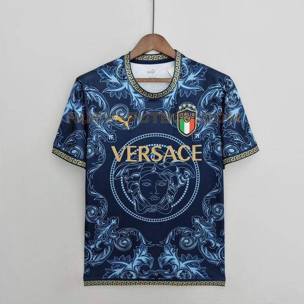 versace camiseta italia 2022 azul hombre