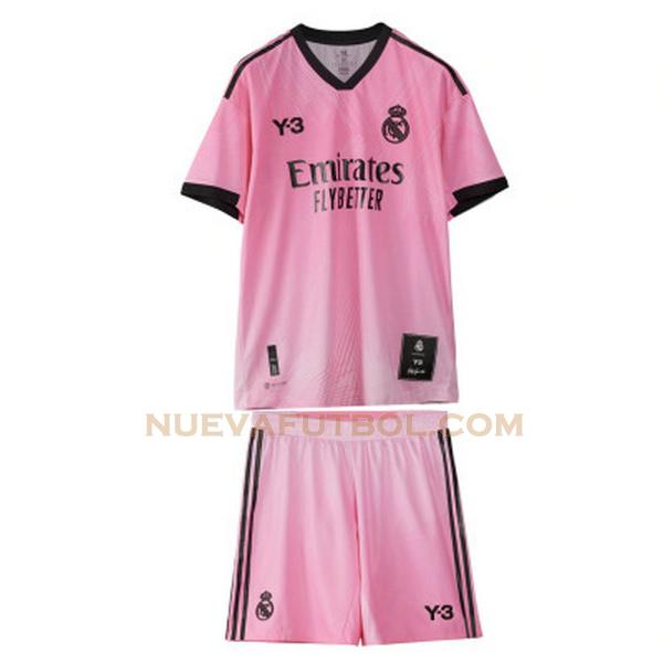 y3 camiseta real madrid 2022 rosa niño